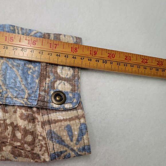 2007 Deadstock Multiples Missy Nantucket Quilted Jacket XL Cotton Brown Blue - Picture 12 of 12